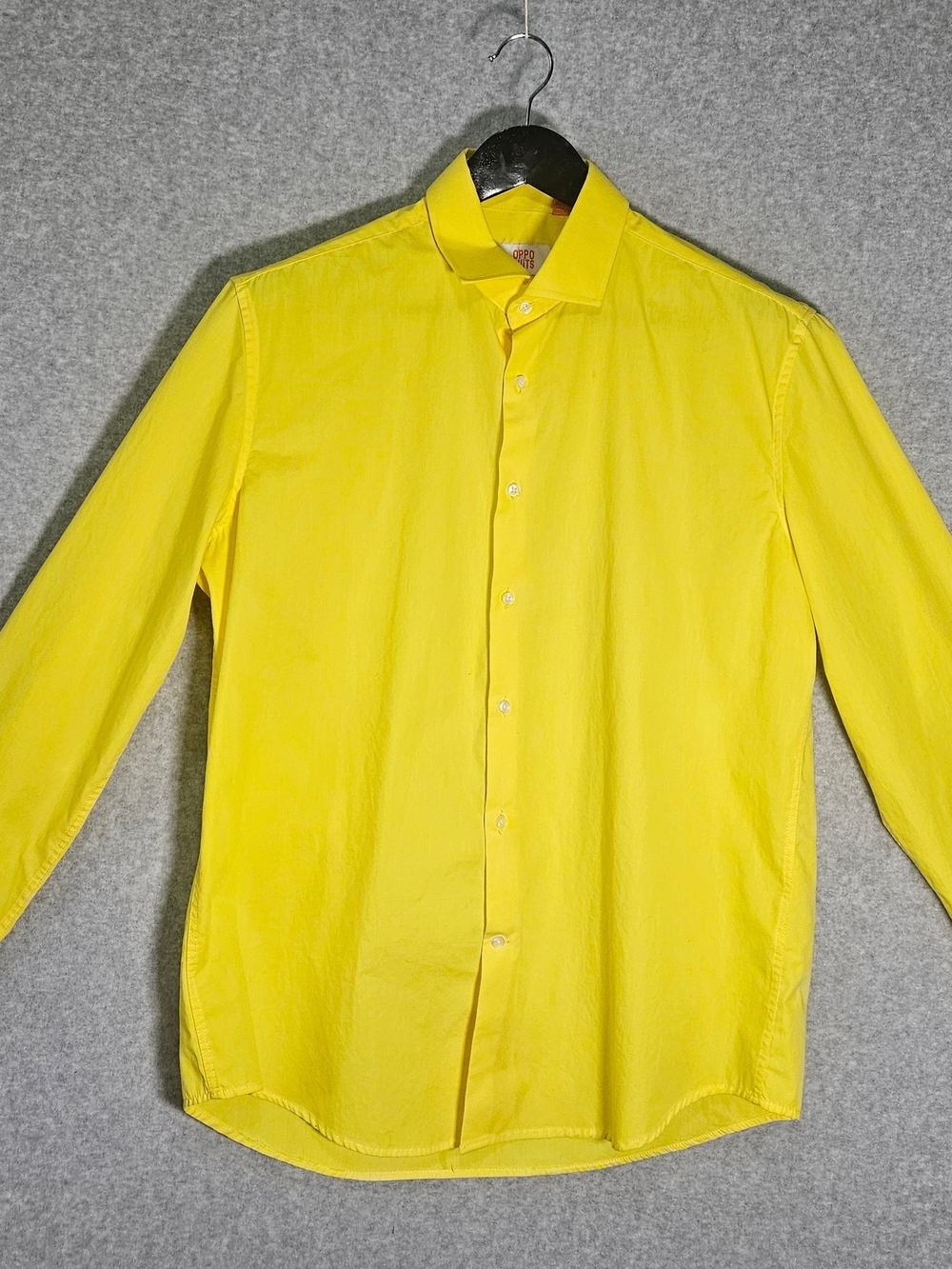 Oppo Suits Yellow Dress Shirt Men's Size 16.3 41/42